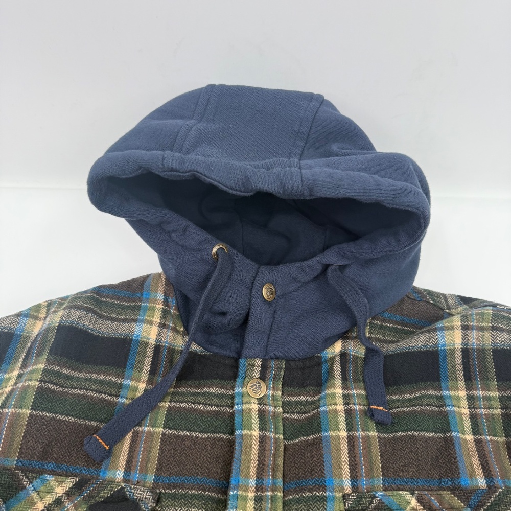Legendary Whitetails Jacket Men Large Plaid Fur Lined Hooded Button Up Coat - Picture 8 of 16